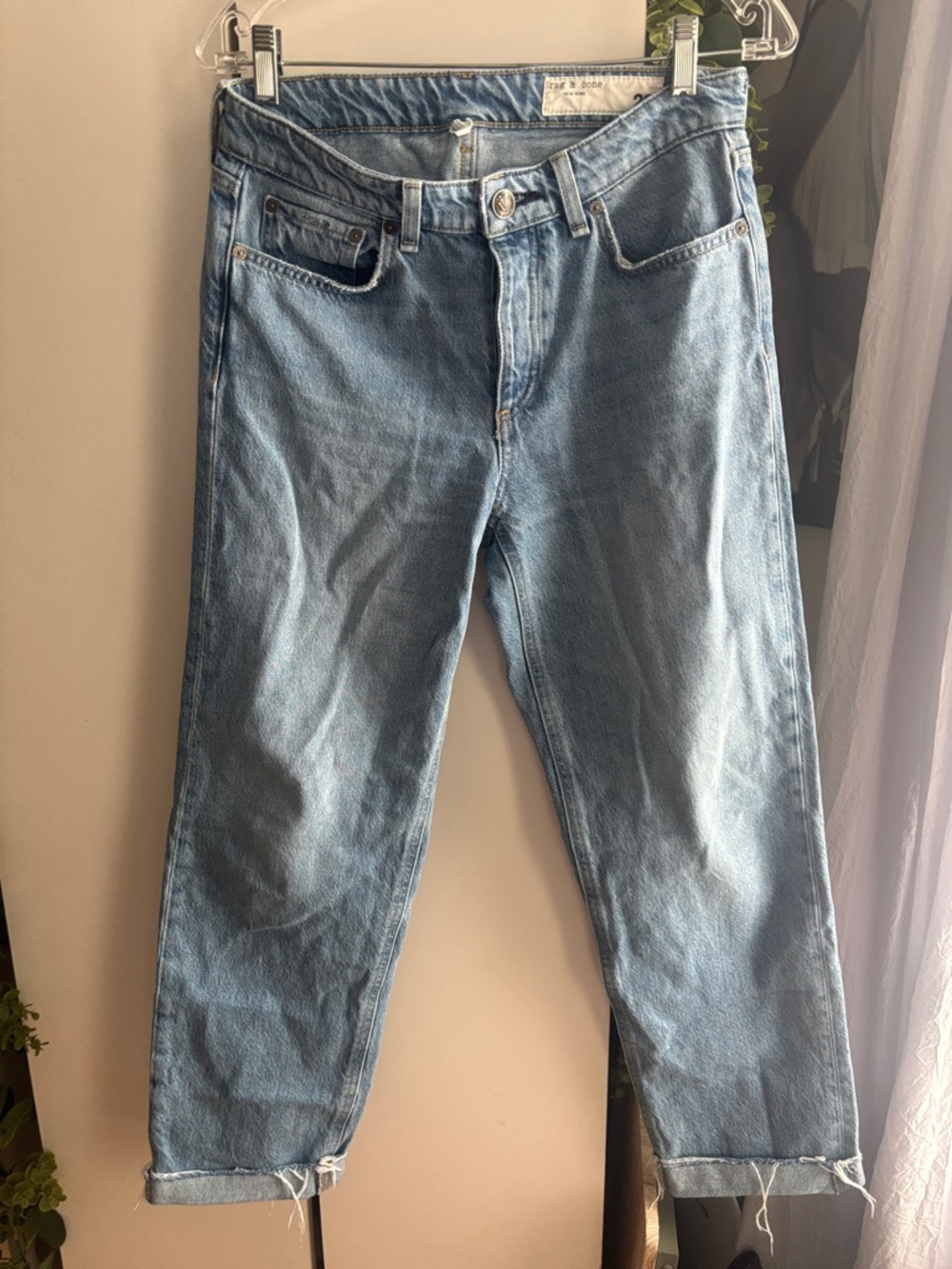 rag & bone Light Blue Relaxed Women's Jeans